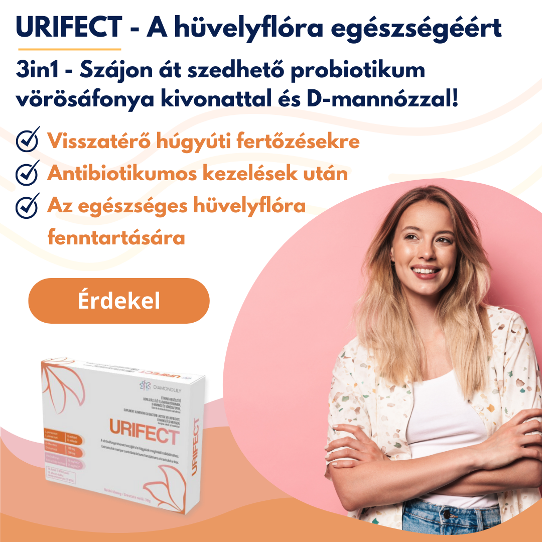 URIFECT - Probiotikum a hüvelyflóra egészségéért